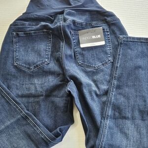 Indigo Blue Ankle Maternity Jeans